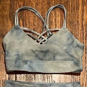 Green tie dye Joy Labb workout set from target. Both are medium, only worn once.